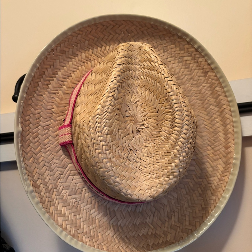 Straw Hat with Pink Band - Picture 11 of 12